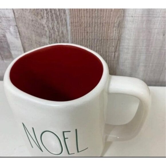 Rae Dunn "Noel" Ceramic Mug With Red Interior - Picture 2 of 3